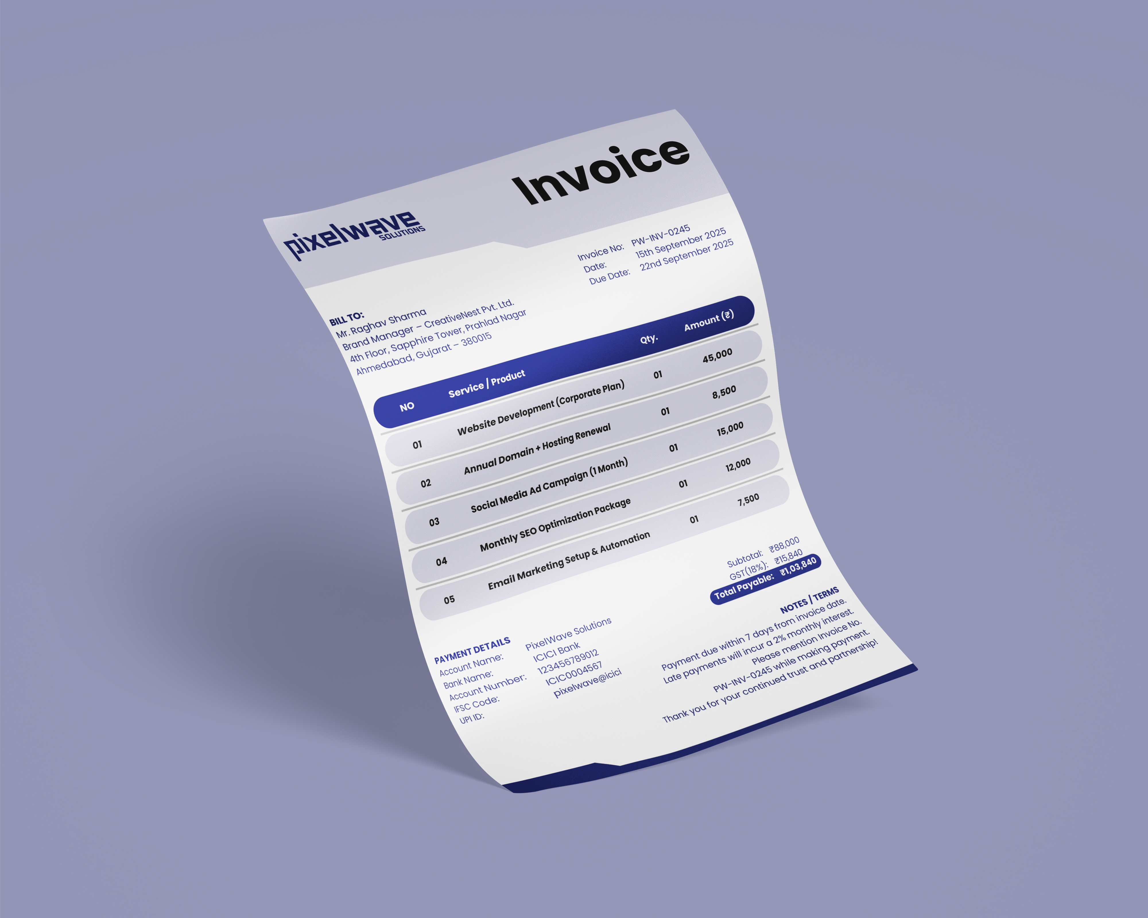 Free Invoice Template