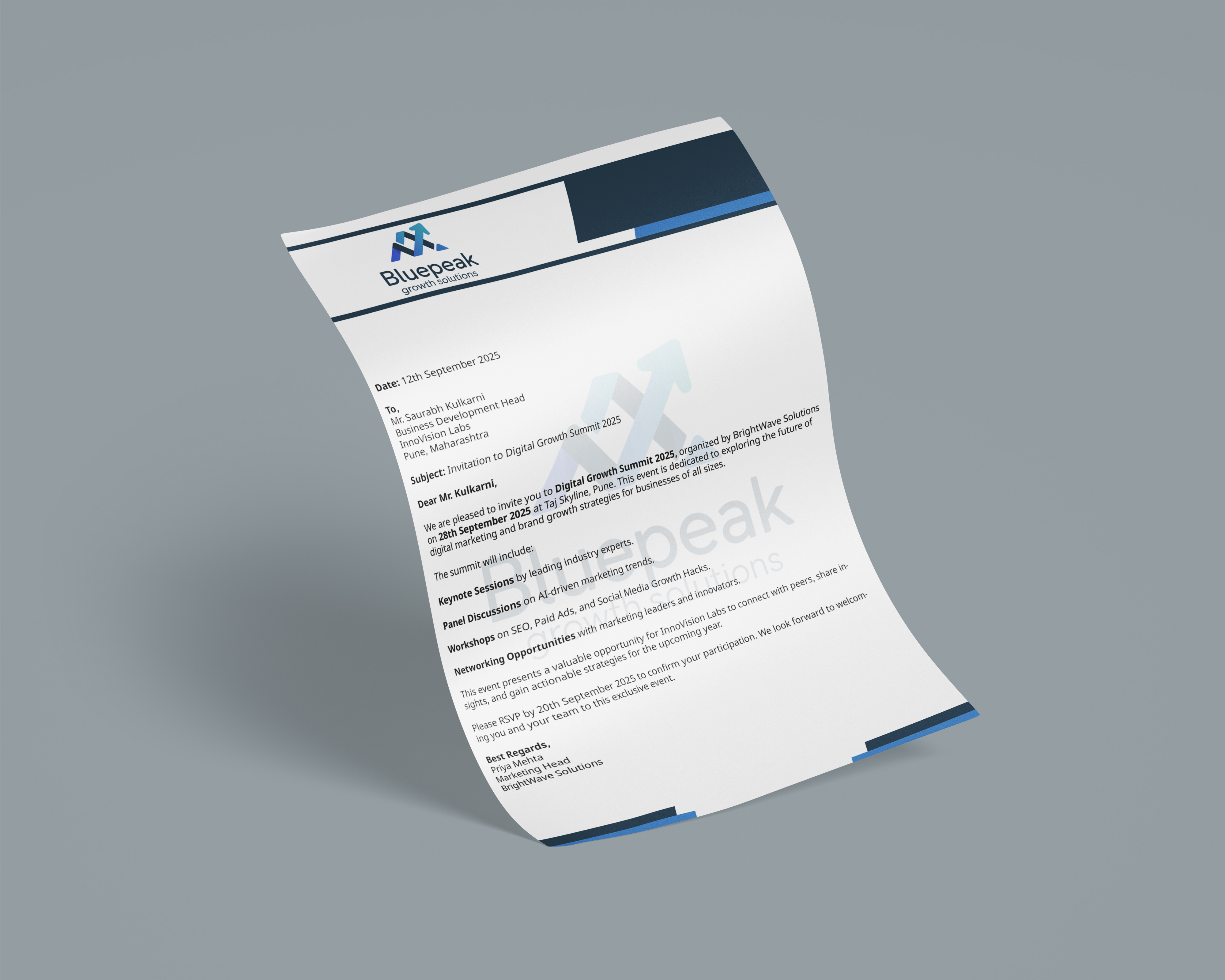 Business Letterhead Template