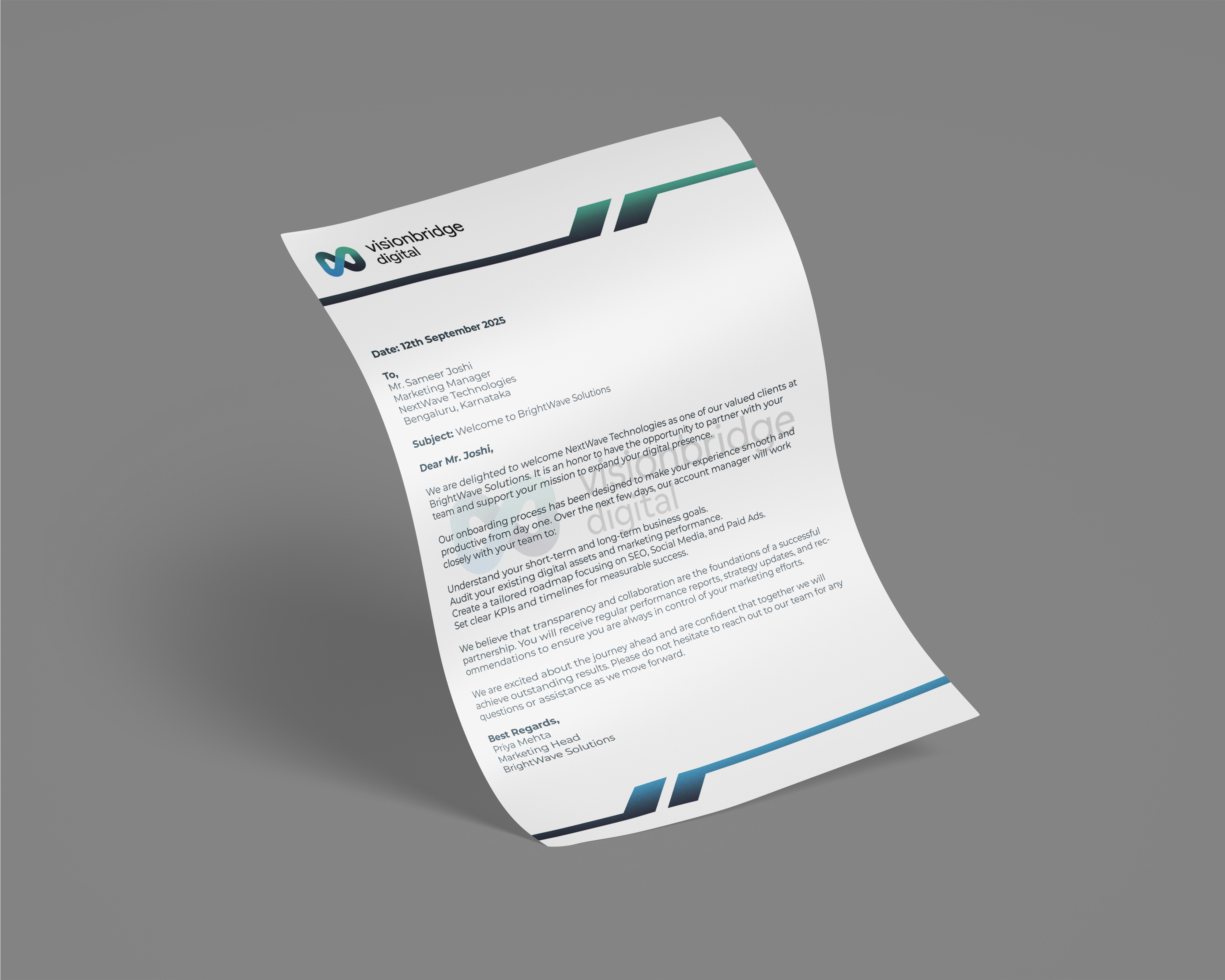 Company Letterhead