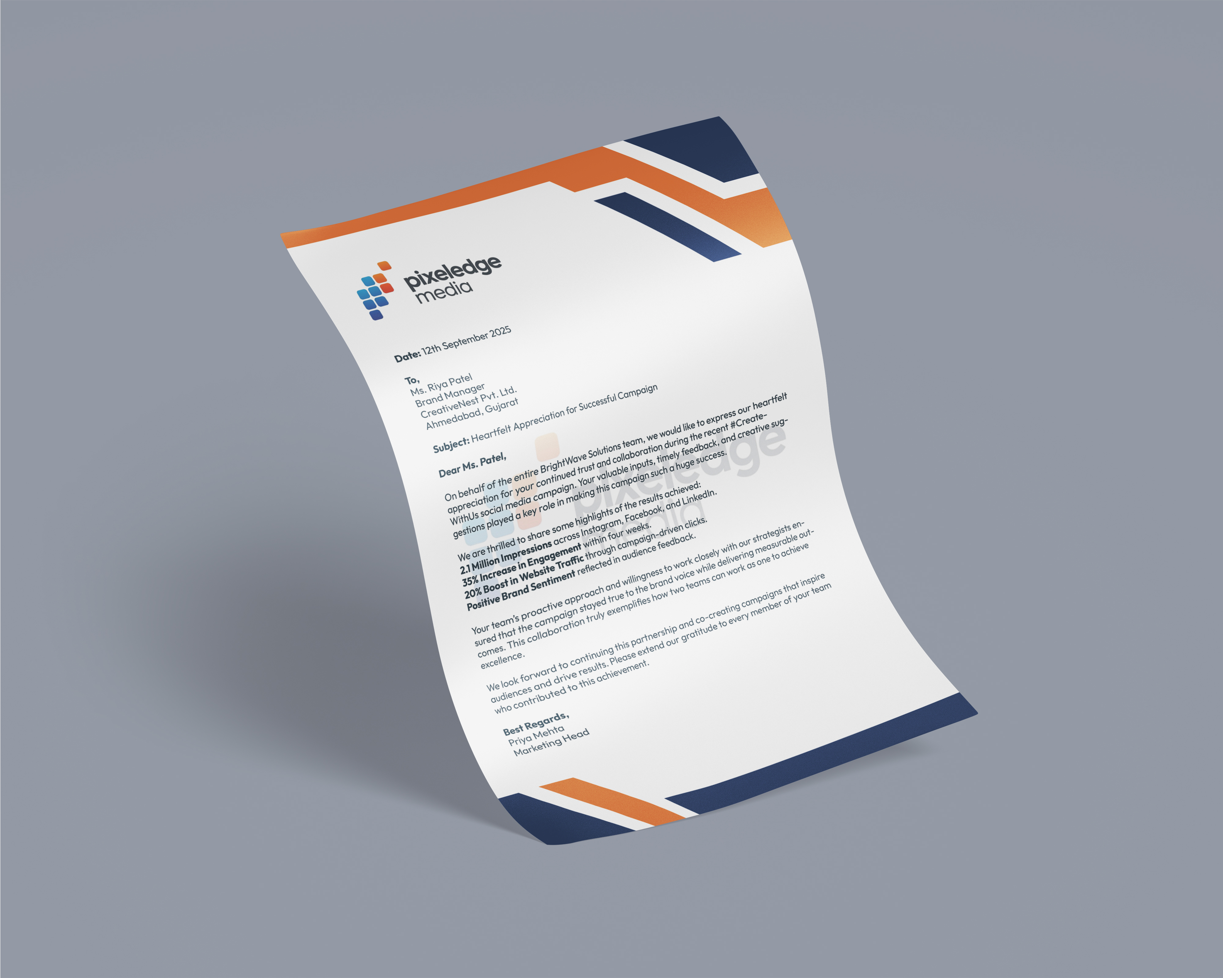 Letter Head Format