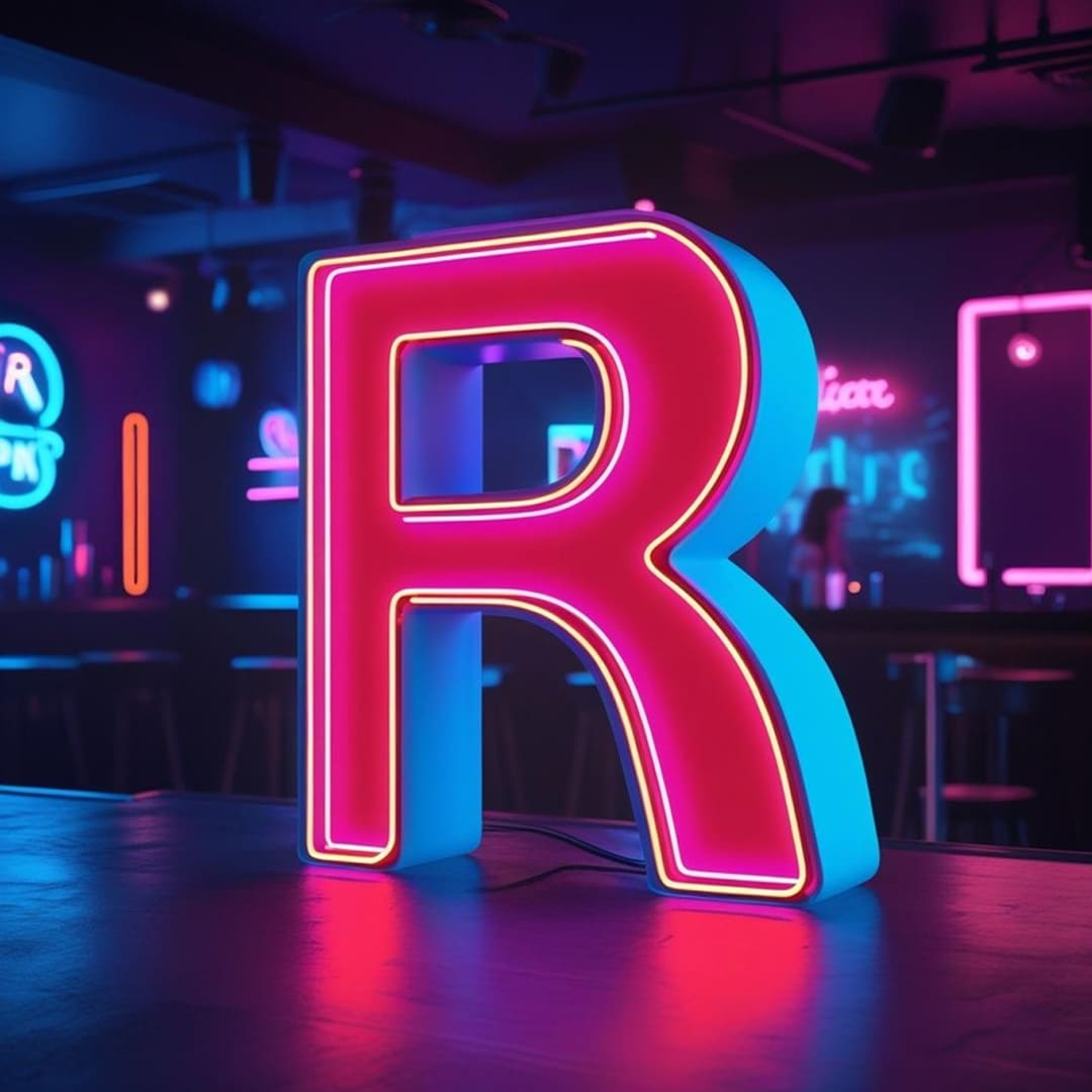 R logo design