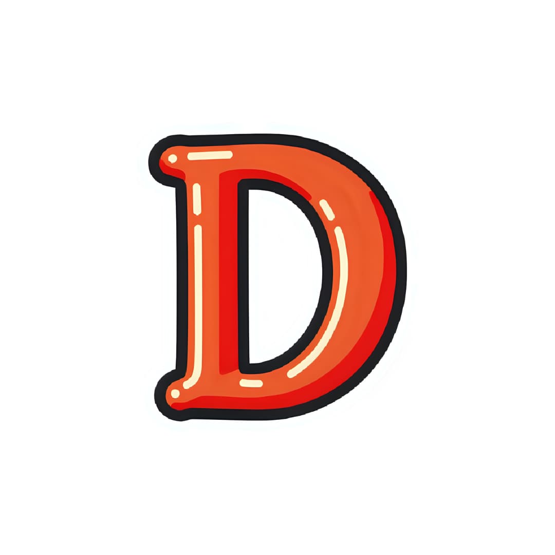 D letter pictures