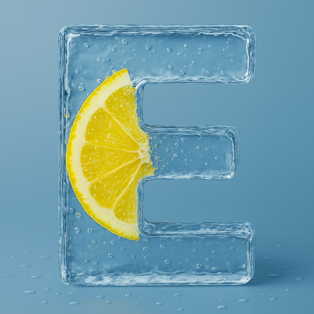 E logo design