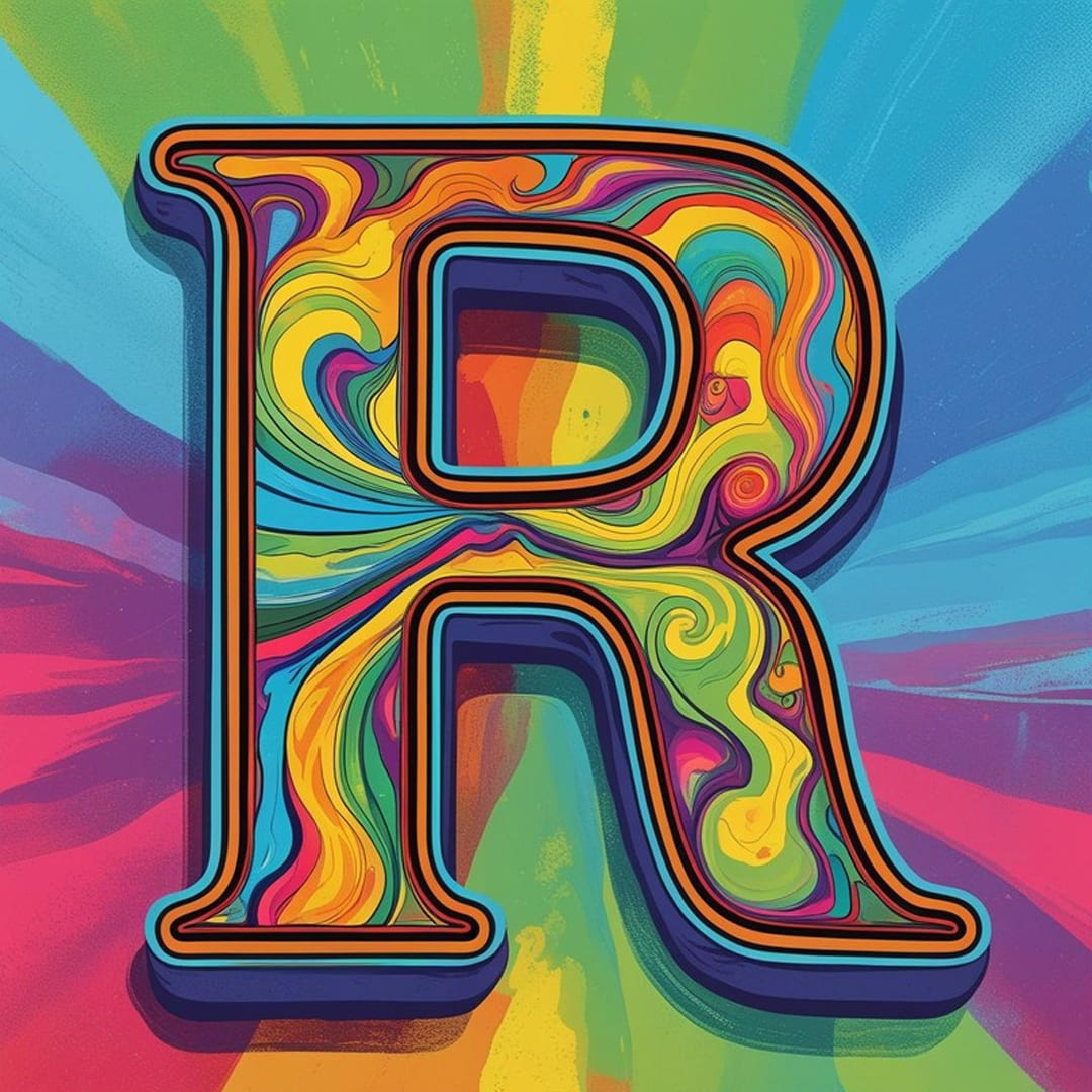 R letter Design