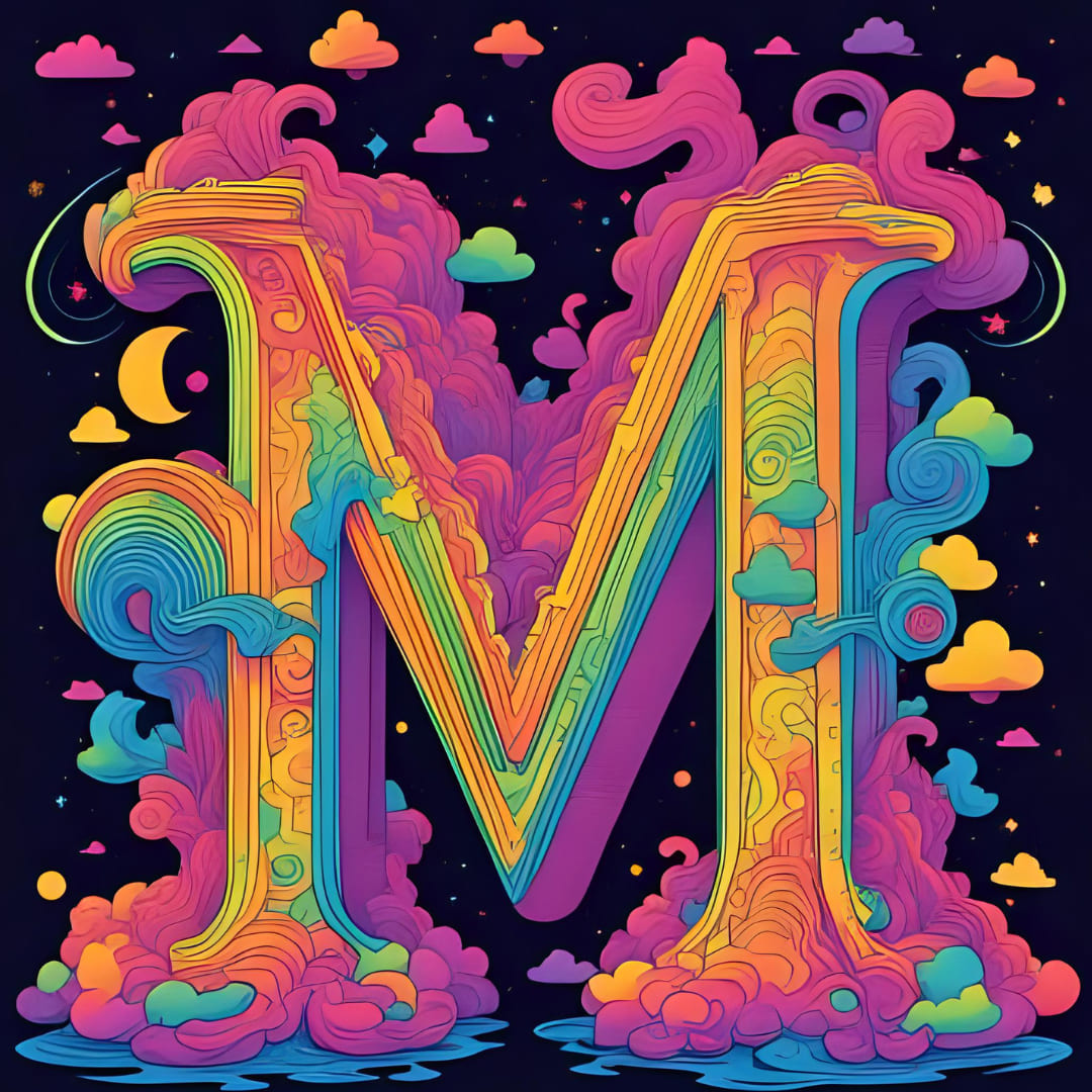 M logo