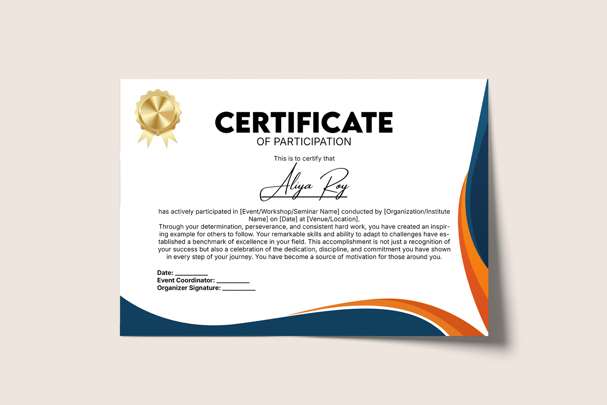 Certificate Template