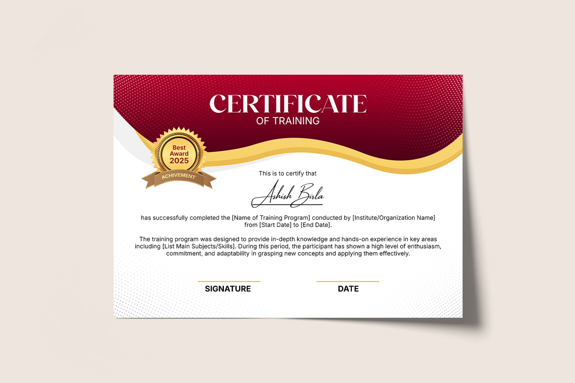 Certificate Templates