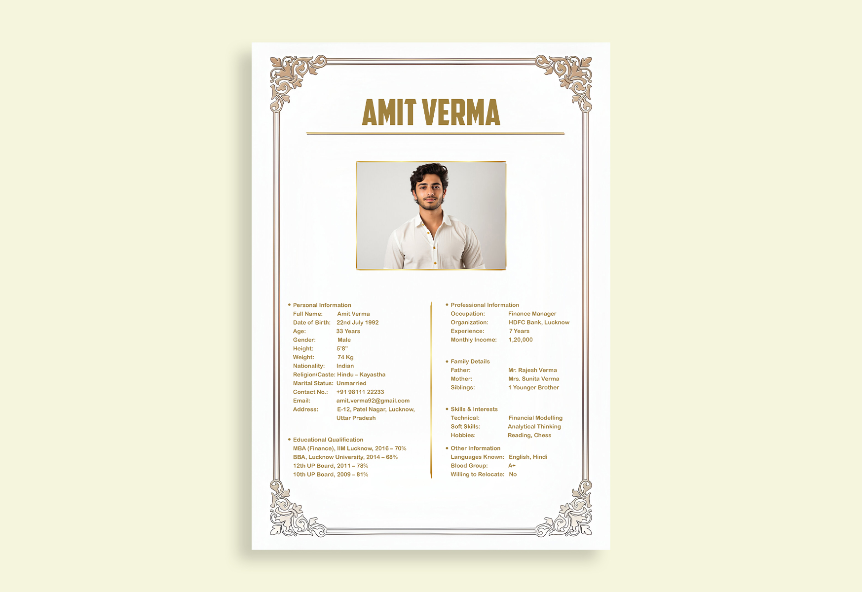 marriage biodata pdf