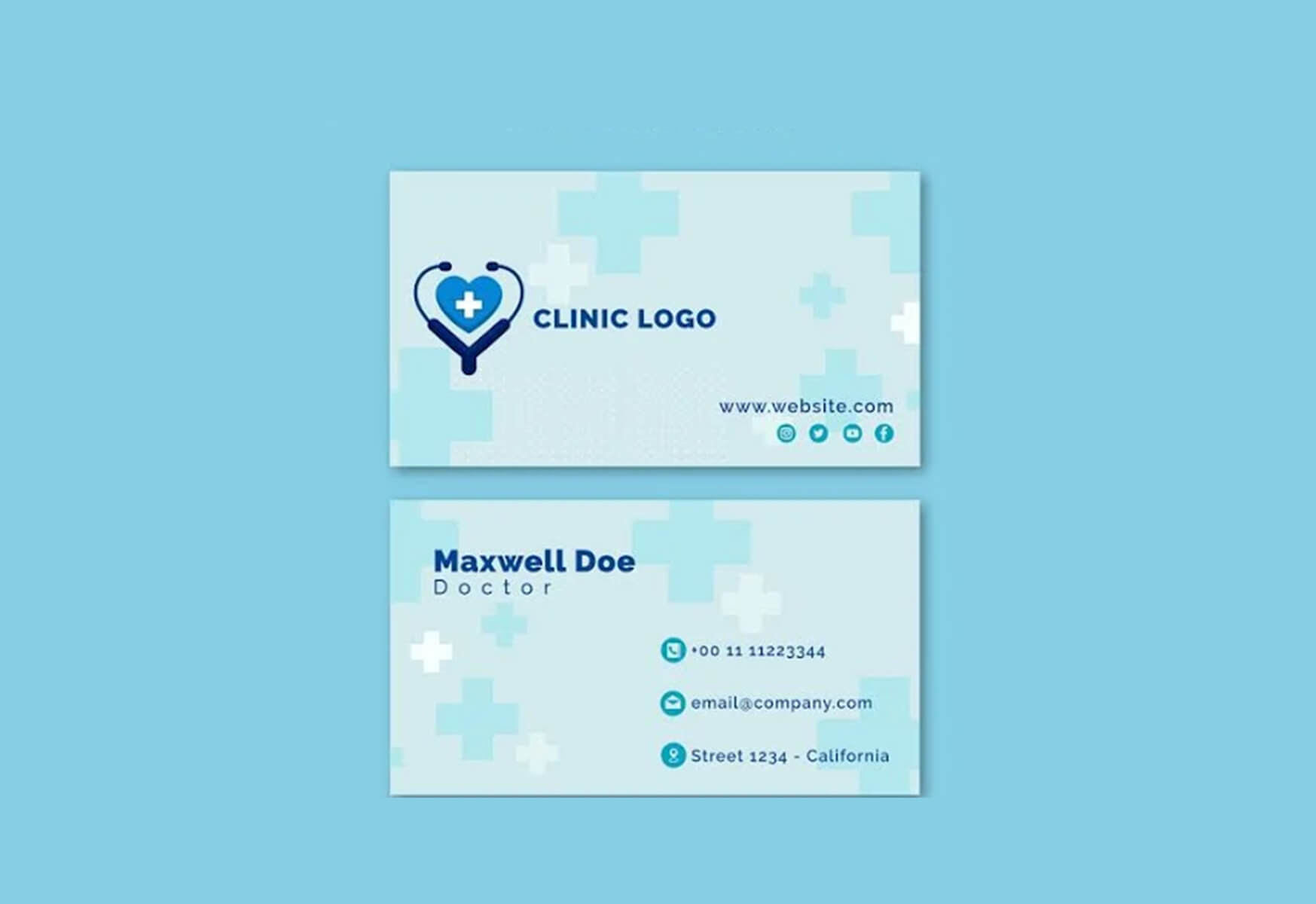 Dr visiting card design
