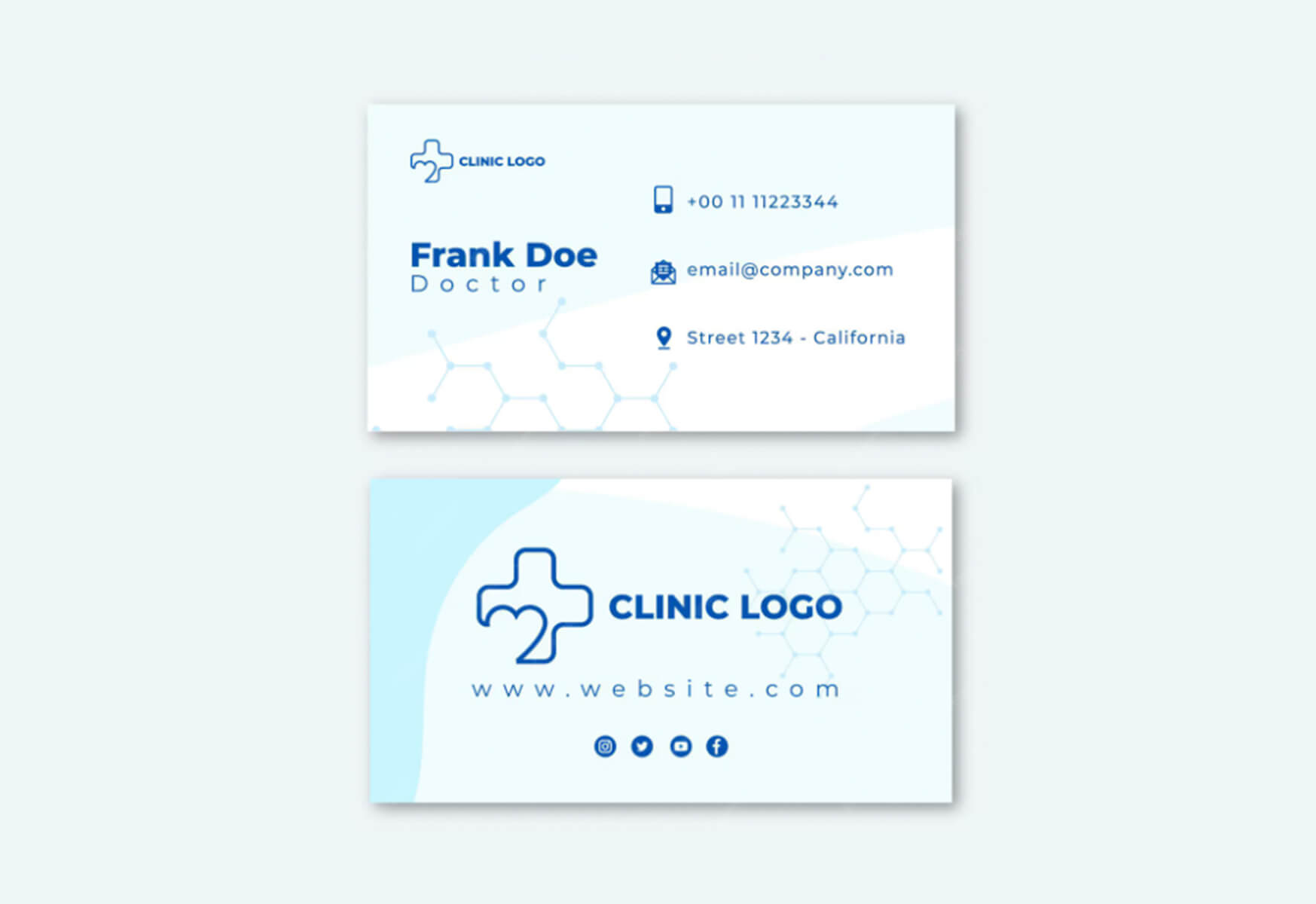 Visiting card doctor design
